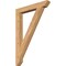 Ekena Millwork Traditional Slat Smooth Bracket, Western Red Cedar, 3 1/2"W x 28"D x 40"H BKT04X28X40TRA06SWR - alternate 1